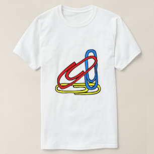 Kleurrijke Paperclips T-shirt