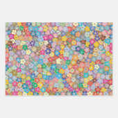 Kleurrijke papierbladen voor het ontwerpen van fle inpakpapier vel (Voorkant 3)