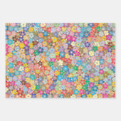 Kleurrijke papierbladen voor het ontwerpen van fle inpakpapier vel (Voorkant)