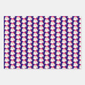 Kleurrijke papierbladen voor kerstcadeautjes inpakpapier vel (Voorkant)