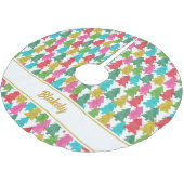 Kleurrijke papierbomen Gepersonaliseerde Kerstbors Kerstboom Rok (Gekanteld)