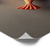 Kleurrijke papieren bloemen poster (Hoek)