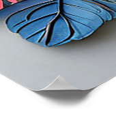 Kleurrijke papieren bloemen poster (Hoek)