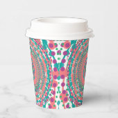 Kleurrijke papieren borden papieren bekers (Rechts)