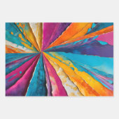 Kleurrijke Papieren Collage Art Wrapping Papieren  Inpakpapier Vel (Voorkant)
