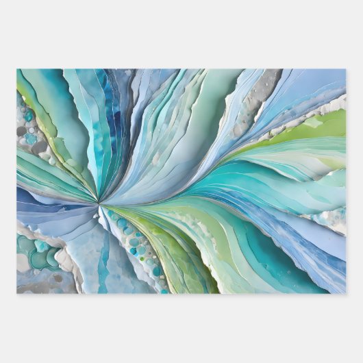 Kleurrijke Papieren Collage Art Wrapping Papieren  Inpakpapier Vel (Voorkant)