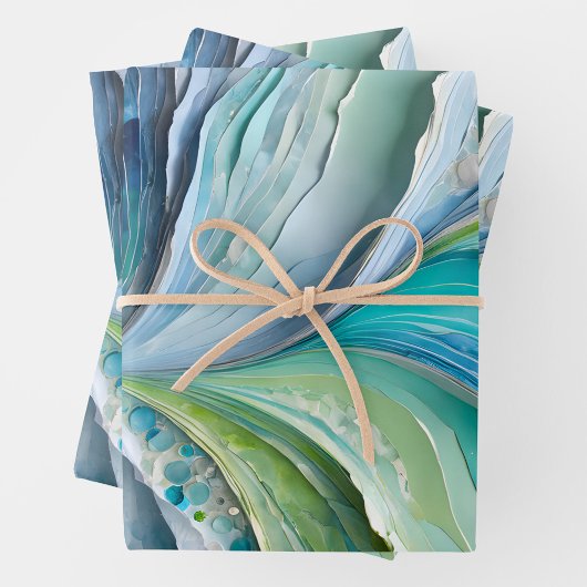 Kleurrijke Papieren Collage Art Wrapping Papieren Inpakpapier Vel