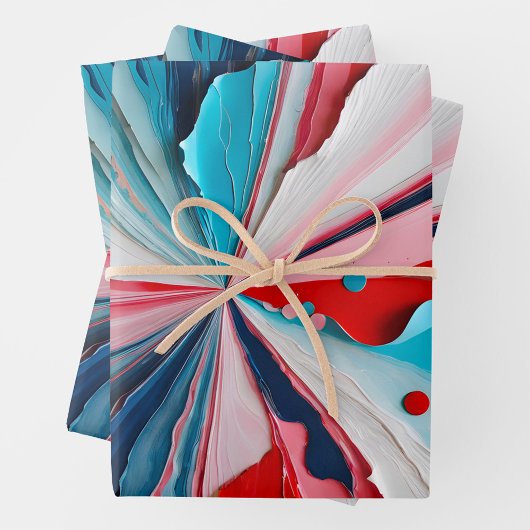 Kleurrijke Papieren Collage Art Wrapping Papieren  Inpakpapier Vel