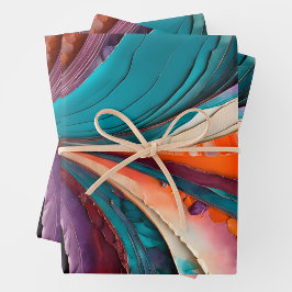 Kleurrijke Papieren Collage Art Wrapping Papieren  Inpakpapier Vel