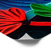 Kleurrijke papieren Quilling-illustraties Poster (Hoek)