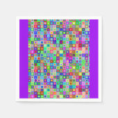 Kleurrijke papieren servetten (Voorkant)