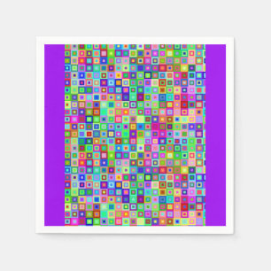 Kleurrijke papieren servetten