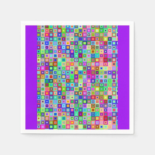Kleurrijke papieren servetten (Voorkant)
