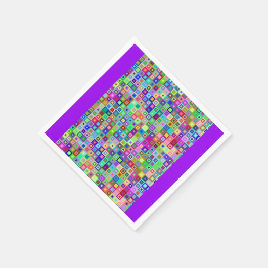 Kleurrijke papieren servetten (Hoek)