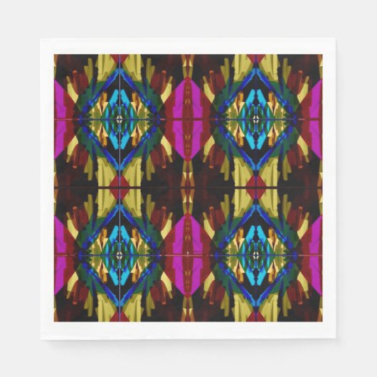 Kleurrijke papieren servetten (Voorkant)