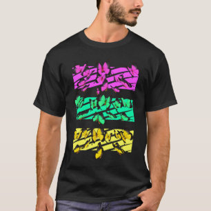 Kleurrijke Papillon Schattige Vlinder Girlie Strip T-shirt