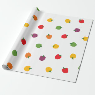 Kleurrijke Paprika's Cadeaupapier