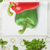 Kleurrijke paprika's theedoek (Gevouwen)