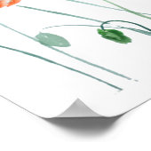 kleurrijke paprika's waterverf horizontaal poster (Hoek)