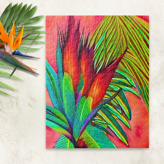 Kleurrijke Paradijsvogelbloem Legpuzzel