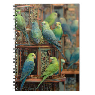 Kleurrijke Parakeets Notitieboek