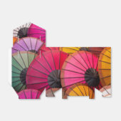 kleurrijke paraplu Favor Box Bedankdoosjes (Uitgevouwen)