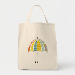 Kleurrijke paraplu – heldere en vrolijke regenacht tote bag