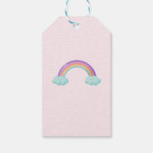 Kleurrijke Paraplu Verjaardag Kaart met Schattigee Cadeaulabel (Achterkant)