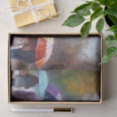 Kleurrijke paraplu's in Regen Decoupage Tissuepapier (Geschenk)