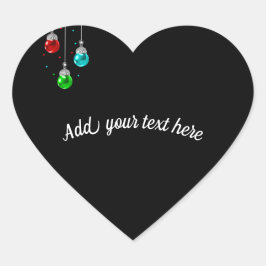  kleurrijke parels hart sticker