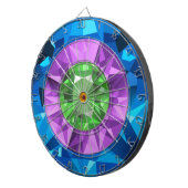 Kleurrijke Pareltjes Dartbord (Voorkant Rechts)