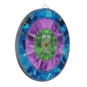 Kleurrijke Pareltjes Dartbord (Voorkant Links)