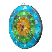 Kleurrijke Pareltjes Dartbord (Voorkant Rechts)