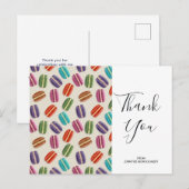 Kleurrijke Parisienne Macarons Patroon Verjaardag Briefkaart (Voorkant / Achterkant)
