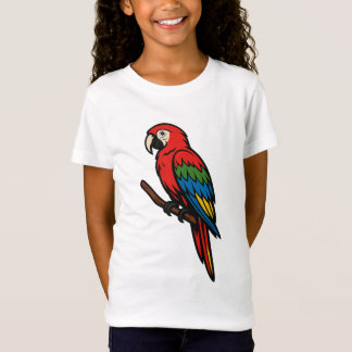 Kleurrijke Parrot Bird grafisch T-shirt