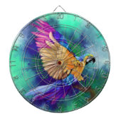 Kleurrijke Parrot Dart Board Dartbord (Voorkant)