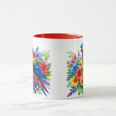 Kleurrijke Parrot Design Cup Mok (Midden)