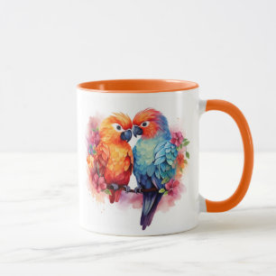 Kleurrijke Parrot Design Cup. Mok