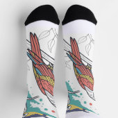 Kleurrijke Parrot Graphic Sokken (Top)