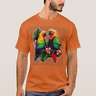Kleurrijke Parrot Kaketoe Parkiet Macaws Parrot 5 T-shirt