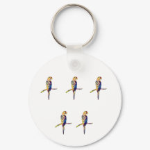 Kleurrijke Parrot Keyring