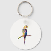 Kleurrijke Parrot Keyring Sleutelhanger (Achterkant)