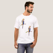 Kleurrijke Parrot Mannen Shirt (Voorkant volledig)