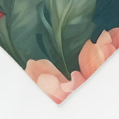 Kleurrijke Parrot Tropical Oerwoud Leaves Fleece Deken (Hoek)