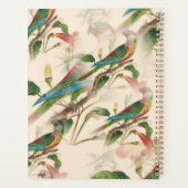 Kleurrijke parrots en prachtige bloemen planner (Achterkant)