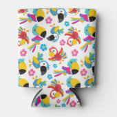 Kleurrijke parrots, tropische parrots, vogels, blo blikjeskoeler (Voorkant)