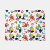 Kleurrijke parrots, tropische parrots, vogels, blo deurmat (Voorkant)