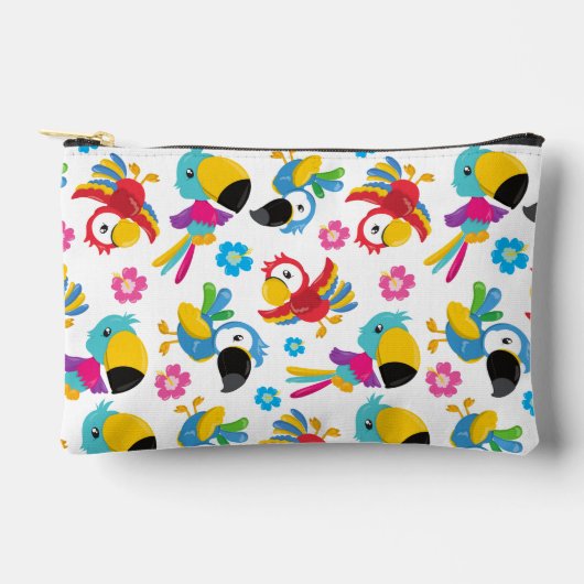 Kleurrijke parrots, tropische parrots, vogels, blo etui (Voorkant)