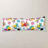 Kleurrijke parrots, tropische parrots, vogels, blo lichaamskussen (Achterkant)