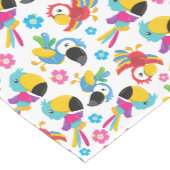 Kleurrijke parrots, tropische parrots, vogels, blo medium tafelloper (Hoek)